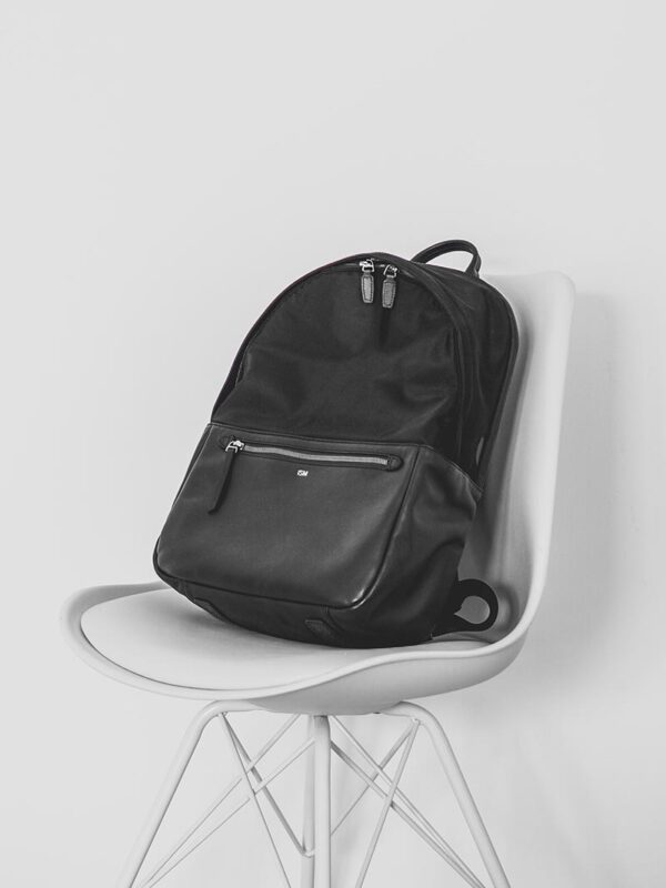 Minimalist Black Travel Backpack – Waterproof Laptop & Everyday Carry Bag