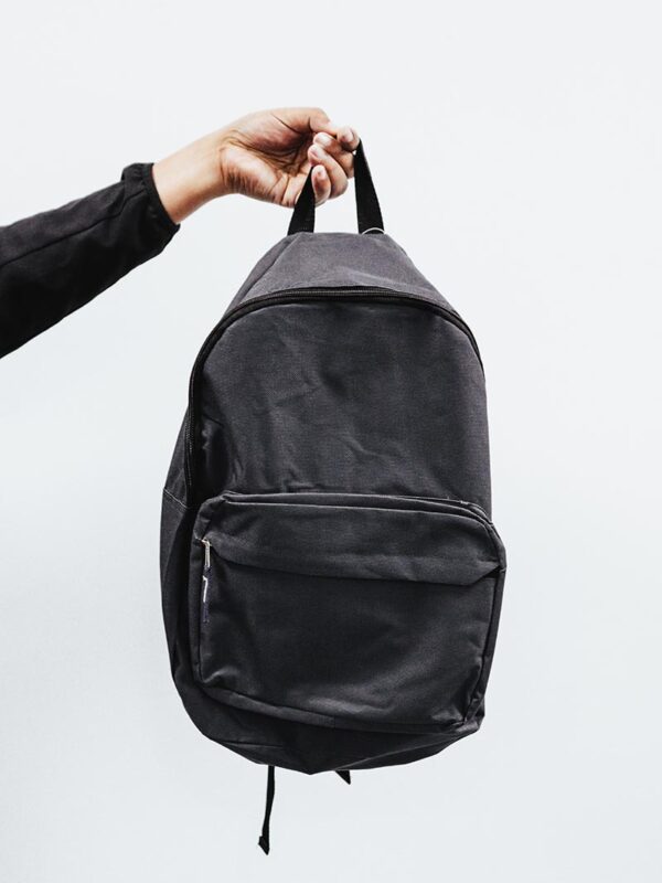 Minimalist Black Travel Backpack – Waterproof Laptop & Everyday Carry Bag